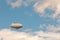 Weather blimp in the sky