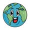 weather cartoon character planet