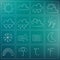 Weather chalky icons