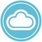 weather cloud circular icon