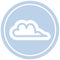 weather cloud circular icon