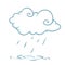 Weather cloud rain illustrations
