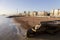 Weather damage to Brighton pier groyne