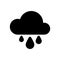 Weather downpour rain icon simple