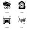 Weather equipment Solid Icons Pack