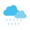 Weather, forecast, clouds, rain fully editable vector icon