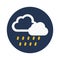 Weather, forecast, clouds, rain fully editable vector icon