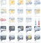 Weather forecast icon set