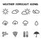 Weather forecast icons