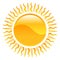 Weather icon clipart sun illustration