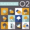 Weather icon set