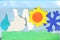 Weather icons kids school paper craft