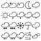 Weather icons line