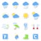 Weather icons set as labels