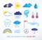 Weather icons vector set