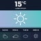 weather interface. Vector illustration decorative design