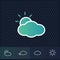 weather interface. Vector illustration decorative design