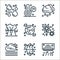 weather line icons. linear set. quality vector line set such as air conditioner, iceberg, weather, flower, full moon, volcano,