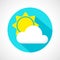 weather little cloudy day icon