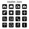 Weather, meteorology & Climate icon set