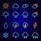 Weather Neon Icons