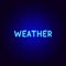 Weather Neon Text