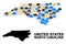 Weather Pattern Map of North Carolina State