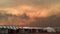 Weather scene at Kite Festival at Antelope Island, Utah