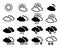 Weather simple icons collection for your weather forecast design