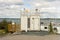 A weather station at a small marina in the northwest territories