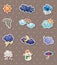 Weather stickers