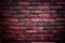 Weather texture of stained old dark brown and red bricks wall background