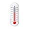 Weather thermometer on white vector