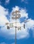 Weather vane with dollar symbol