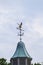 Weather vane with an eagle in flight