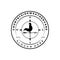 Weather vane, wind vane logo vector illustration template design, emblem badge element