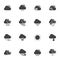 Weather vector icons set