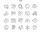 Weather Well-crafted Pixel Perfect Vector Thin Line Icons 30 2x Grid for Web Graphics and Apps.