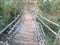weathered bamboo bridge in jedding east java indonesia