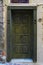 Weathered door on the old town of Chania