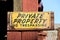 Weathered Private Property Sign