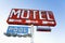 Weathered Retro Motel Sign