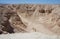 Weathered rocks and mountains in Arava, Israel