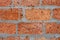 Weathered stained old brick wall background