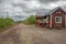 The weathered train station of Abisko