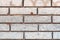 Weathered white brick wall background