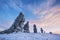 Weathering posts, Manpupuner plateau, Russia