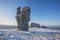 Weathering posts. Manpupuner plateau, Russia