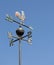 Weathervane with iron rooster