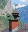 Weathervane on the roof, Gosau, Austria